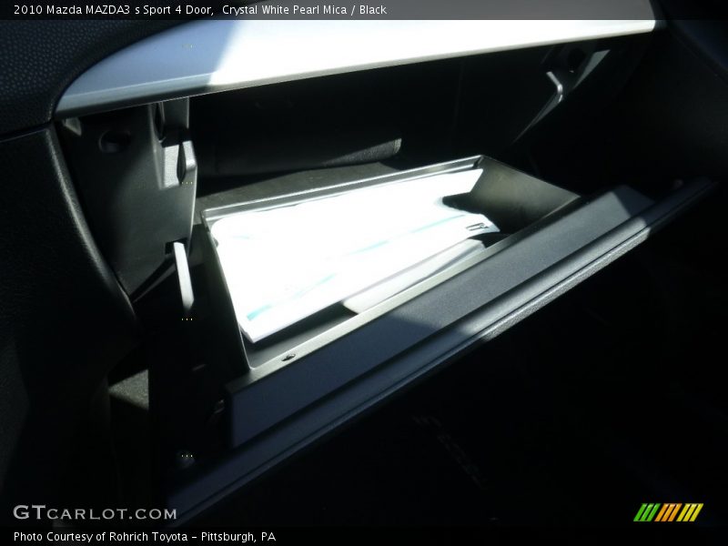 Crystal White Pearl Mica / Black 2010 Mazda MAZDA3 s Sport 4 Door