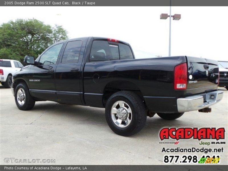 Black / Taupe 2005 Dodge Ram 2500 SLT Quad Cab