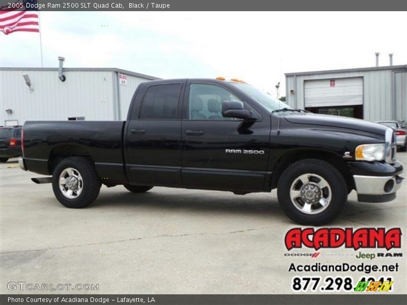 Black / Taupe 2005 Dodge Ram 2500 SLT Quad Cab