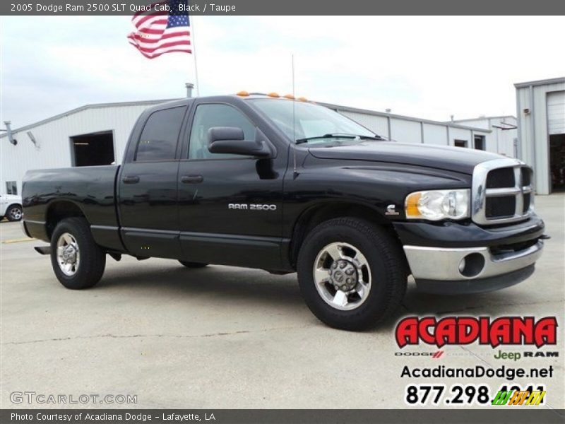 Black / Taupe 2005 Dodge Ram 2500 SLT Quad Cab