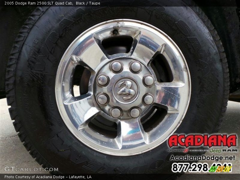 Black / Taupe 2005 Dodge Ram 2500 SLT Quad Cab
