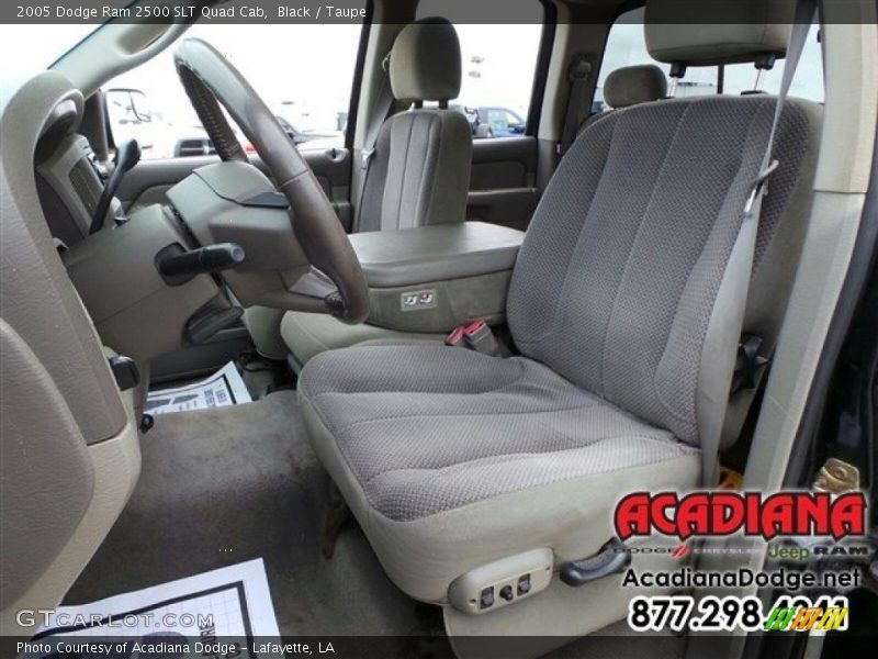 Black / Taupe 2005 Dodge Ram 2500 SLT Quad Cab