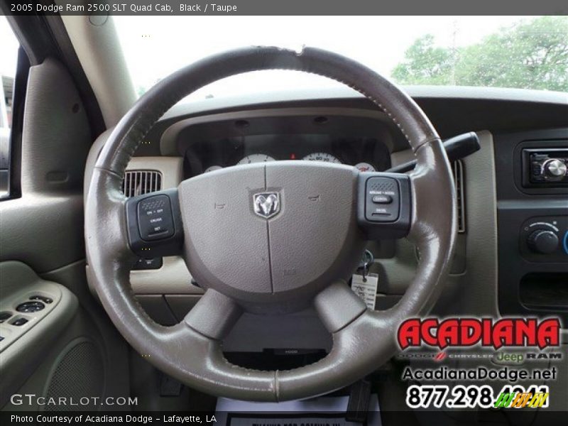 Black / Taupe 2005 Dodge Ram 2500 SLT Quad Cab