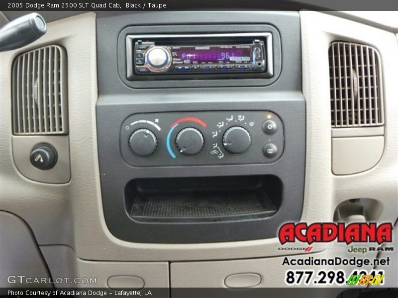 Black / Taupe 2005 Dodge Ram 2500 SLT Quad Cab