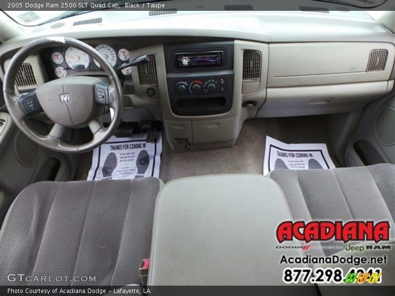 Black / Taupe 2005 Dodge Ram 2500 SLT Quad Cab