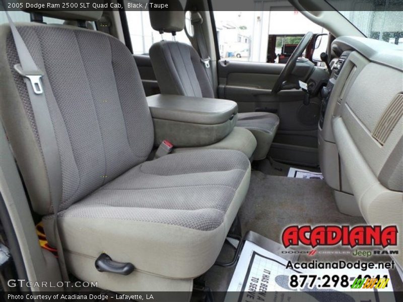 Black / Taupe 2005 Dodge Ram 2500 SLT Quad Cab
