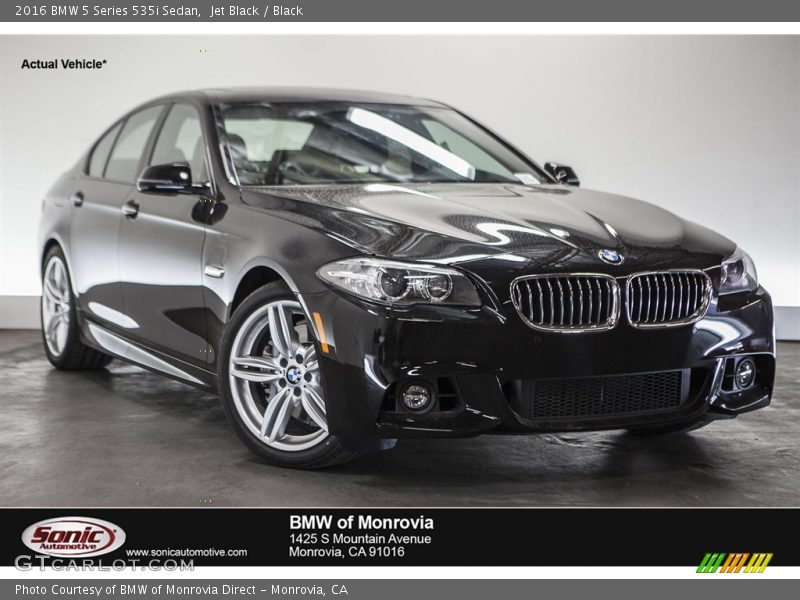 Jet Black / Black 2016 BMW 5 Series 535i Sedan