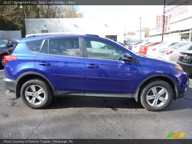 Blue Crush Metallic / Black 2015 Toyota RAV4 XLE