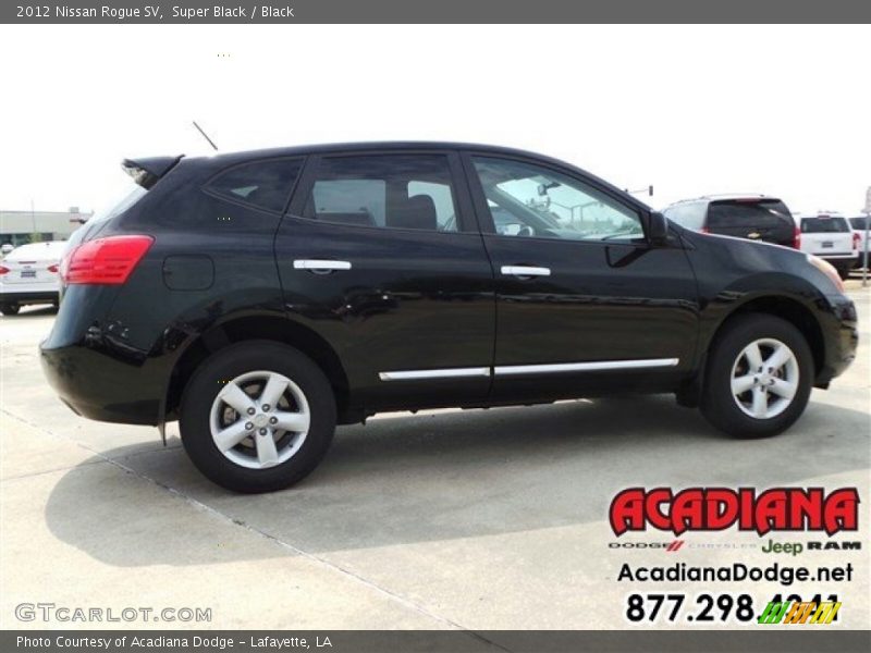 Super Black / Black 2012 Nissan Rogue SV