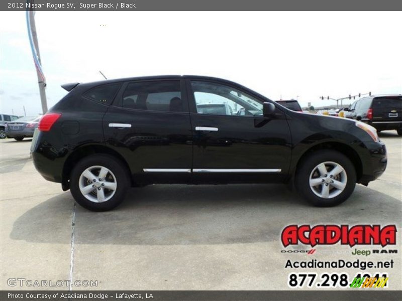Super Black / Black 2012 Nissan Rogue SV