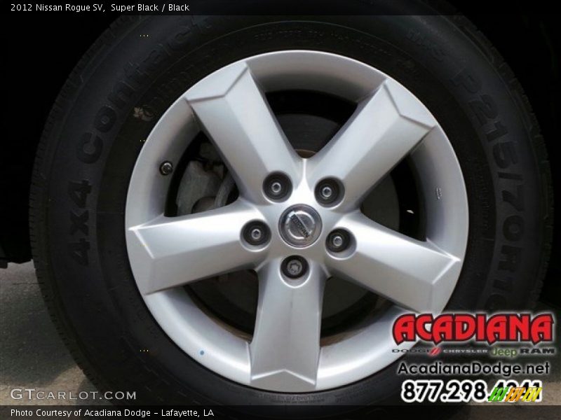 Super Black / Black 2012 Nissan Rogue SV