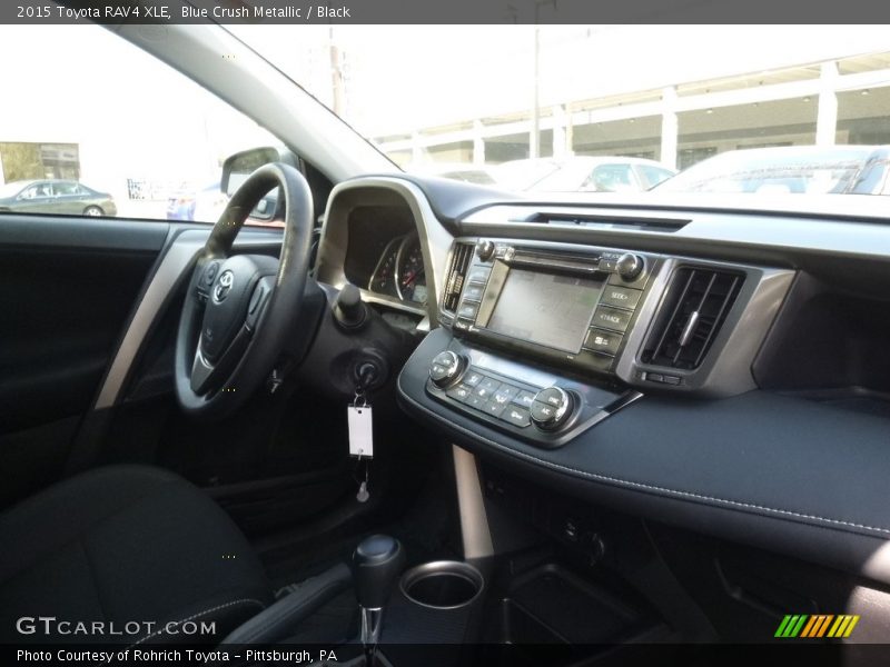 Blue Crush Metallic / Black 2015 Toyota RAV4 XLE