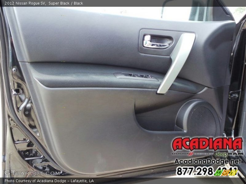 Super Black / Black 2012 Nissan Rogue SV