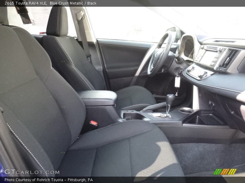 Blue Crush Metallic / Black 2015 Toyota RAV4 XLE
