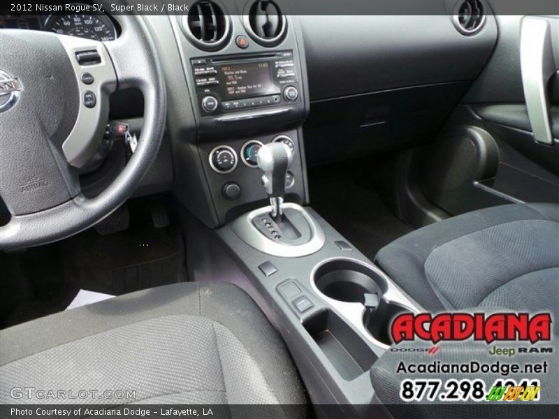 Super Black / Black 2012 Nissan Rogue SV