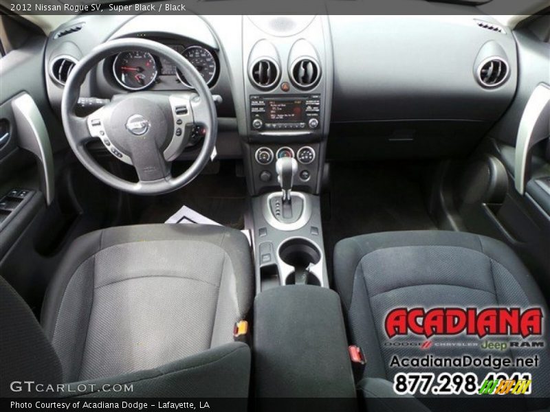 Super Black / Black 2012 Nissan Rogue SV