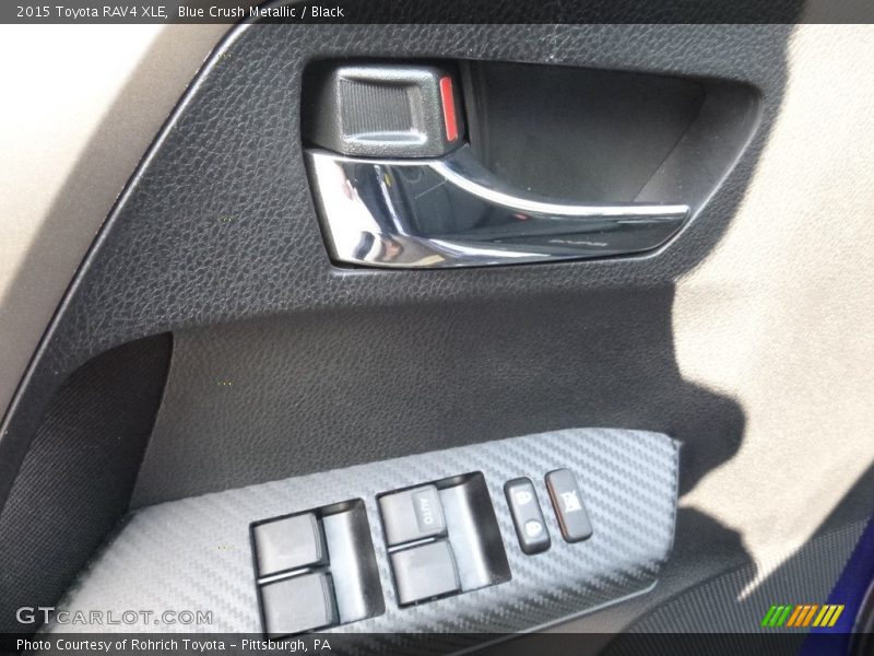 Blue Crush Metallic / Black 2015 Toyota RAV4 XLE