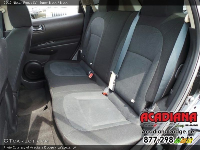 Super Black / Black 2012 Nissan Rogue SV