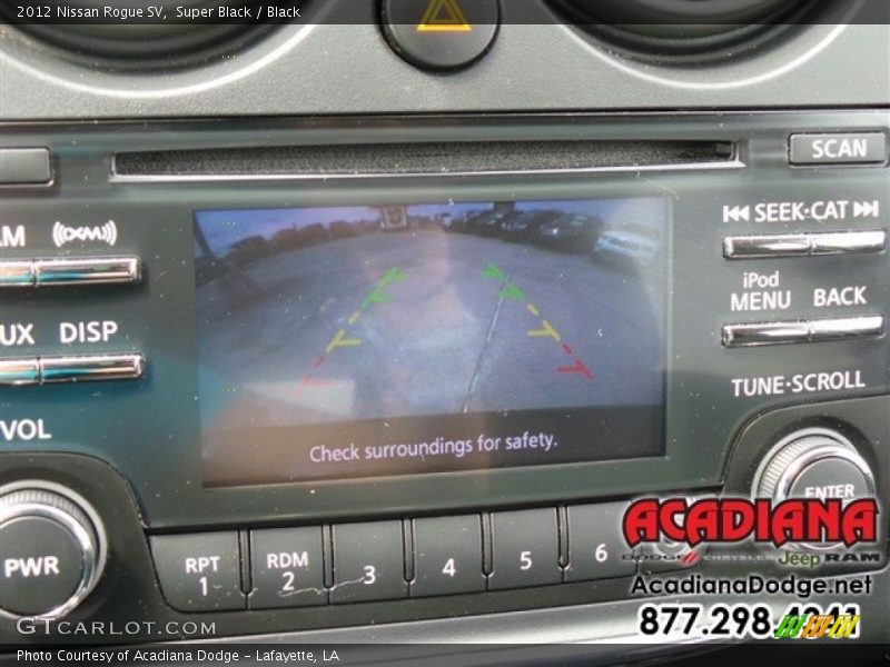 Super Black / Black 2012 Nissan Rogue SV