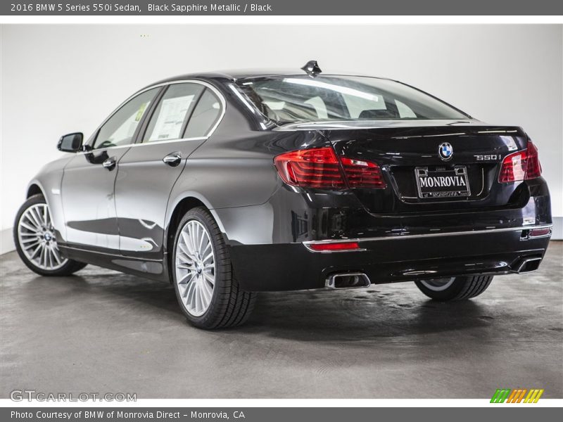 Black Sapphire Metallic / Black 2016 BMW 5 Series 550i Sedan