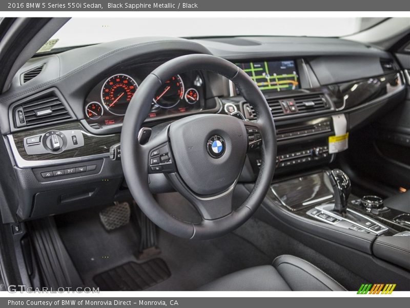 Black Sapphire Metallic / Black 2016 BMW 5 Series 550i Sedan