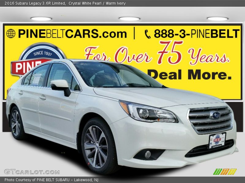 Crystal White Pearl / Warm Ivory 2016 Subaru Legacy 3.6R Limited