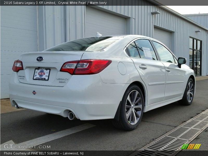Crystal White Pearl / Warm Ivory 2016 Subaru Legacy 3.6R Limited