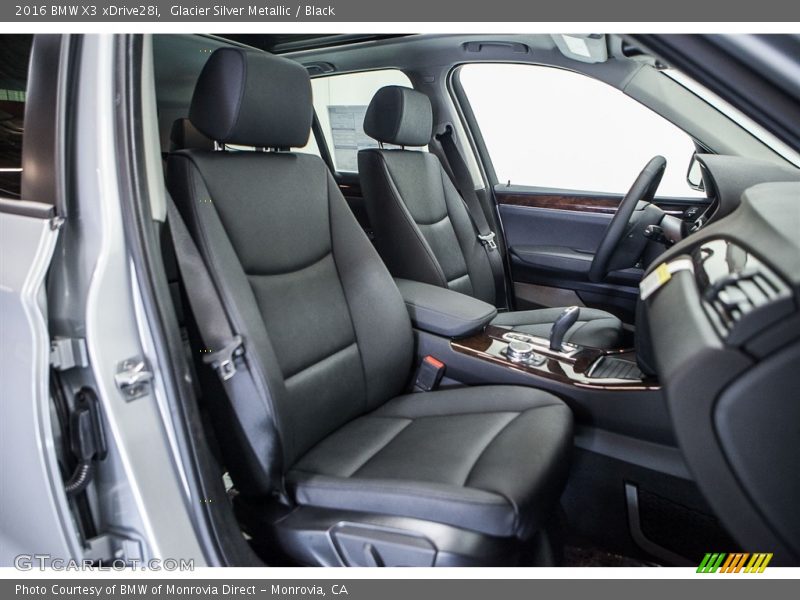Glacier Silver Metallic / Black 2016 BMW X3 xDrive28i