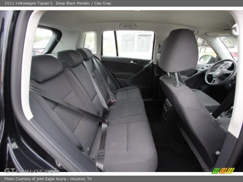 Deep Black Metallic / Clay Gray 2011 Volkswagen Tiguan S