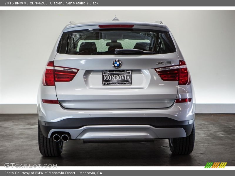Glacier Silver Metallic / Black 2016 BMW X3 xDrive28i