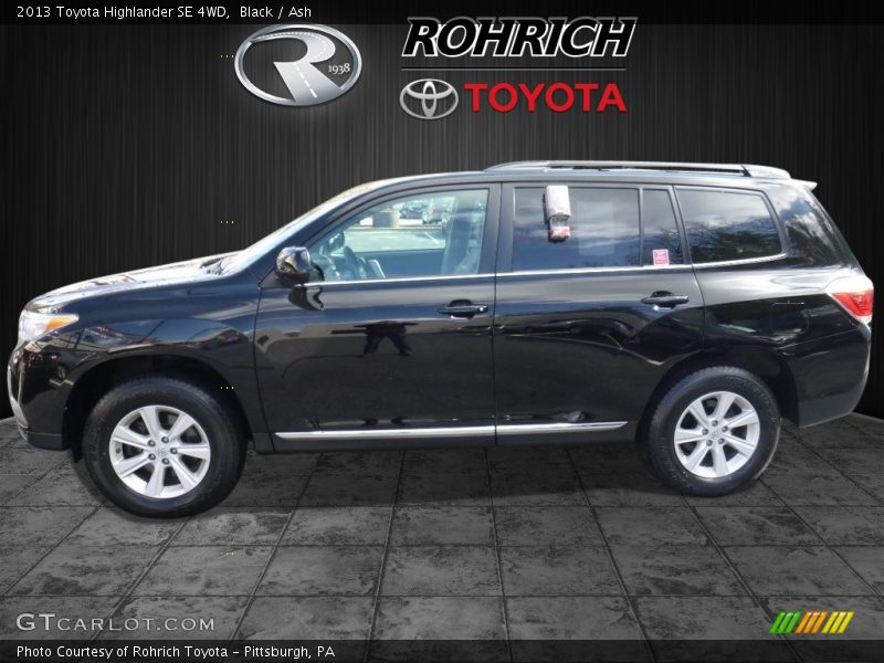 Black / Ash 2013 Toyota Highlander SE 4WD