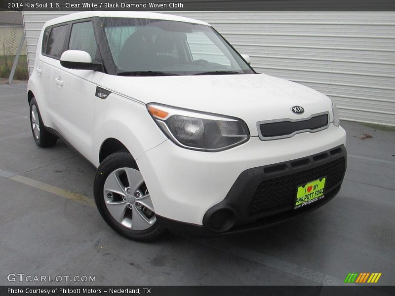 Clear White / Black Diamond Woven Cloth 2014 Kia Soul 1.6