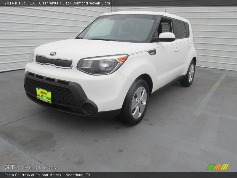 Clear White / Black Diamond Woven Cloth 2014 Kia Soul 1.6
