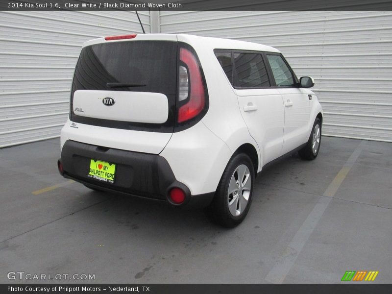 Clear White / Black Diamond Woven Cloth 2014 Kia Soul 1.6