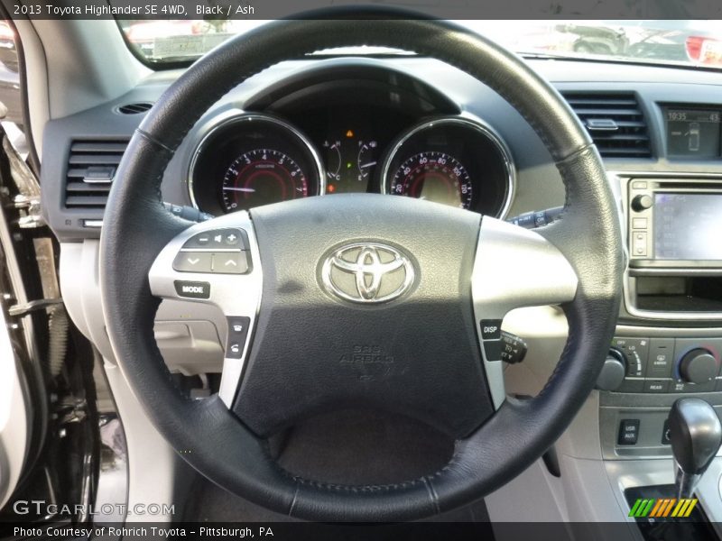 Black / Ash 2013 Toyota Highlander SE 4WD