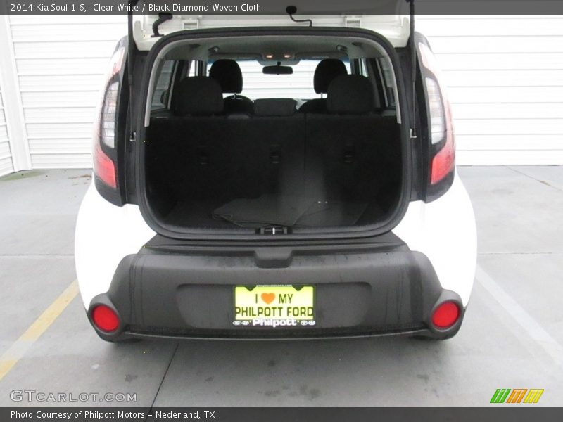 Clear White / Black Diamond Woven Cloth 2014 Kia Soul 1.6