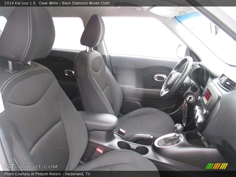 Clear White / Black Diamond Woven Cloth 2014 Kia Soul 1.6