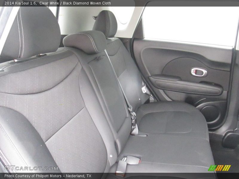 Clear White / Black Diamond Woven Cloth 2014 Kia Soul 1.6