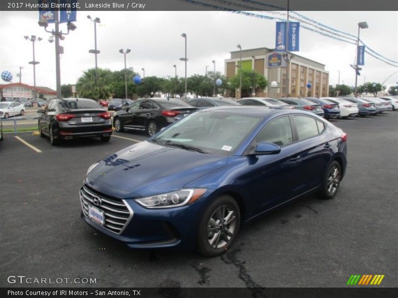 Lakeside Blue / Gray 2017 Hyundai Elantra SE