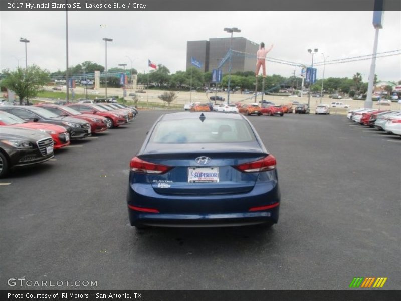 Lakeside Blue / Gray 2017 Hyundai Elantra SE