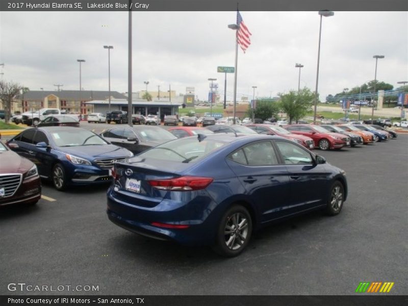 Lakeside Blue / Gray 2017 Hyundai Elantra SE