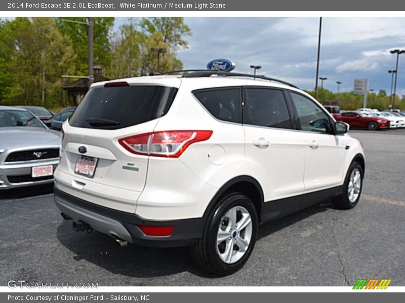 White Platinum / Medium Light Stone 2014 Ford Escape SE 2.0L EcoBoost