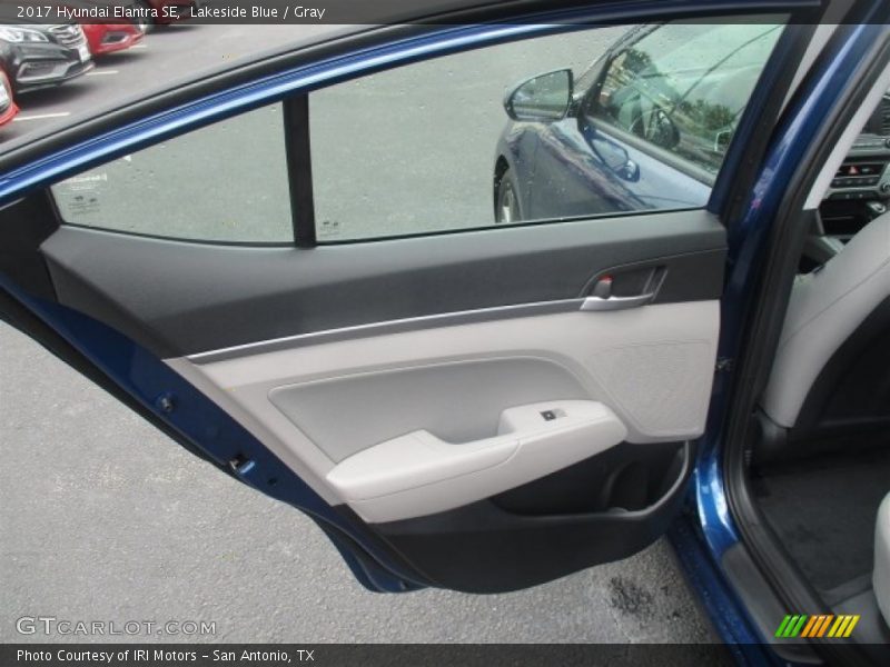 Lakeside Blue / Gray 2017 Hyundai Elantra SE