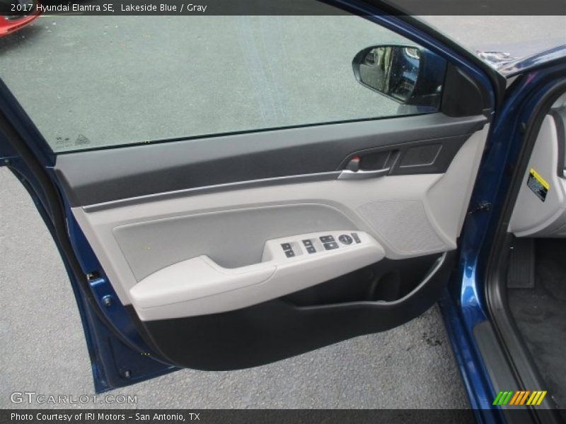 Lakeside Blue / Gray 2017 Hyundai Elantra SE