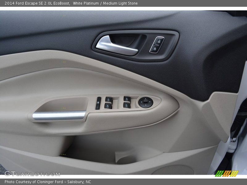 White Platinum / Medium Light Stone 2014 Ford Escape SE 2.0L EcoBoost