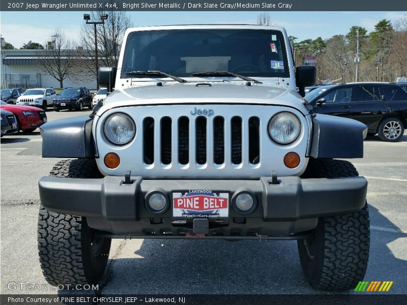 Bright Silver Metallic / Dark Slate Gray/Medium Slate Gray 2007 Jeep Wrangler Unlimited X 4x4