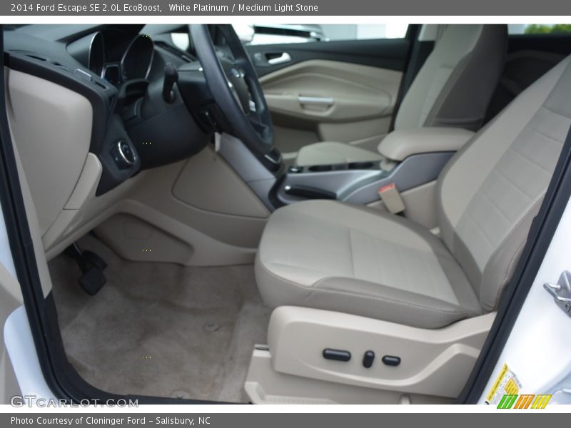 White Platinum / Medium Light Stone 2014 Ford Escape SE 2.0L EcoBoost