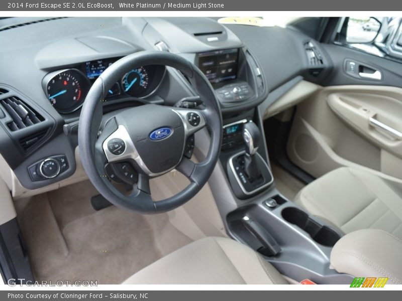 White Platinum / Medium Light Stone 2014 Ford Escape SE 2.0L EcoBoost