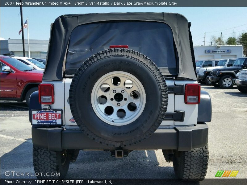 Bright Silver Metallic / Dark Slate Gray/Medium Slate Gray 2007 Jeep Wrangler Unlimited X 4x4