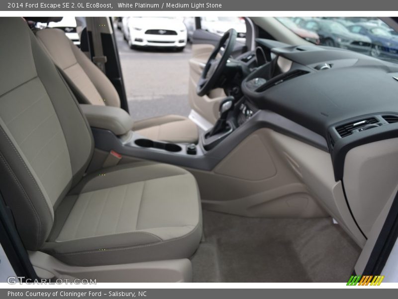 White Platinum / Medium Light Stone 2014 Ford Escape SE 2.0L EcoBoost